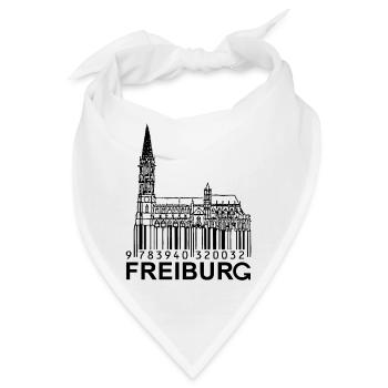 Freiburg im Breisgau Freiburger Münster CityShirt - Bandana - Weiß - Vorne