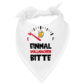 BIER SAUFEN VATERTAG MÄNNERTAG MALLE MALLORCA - Bandana - Weiß - Vorne