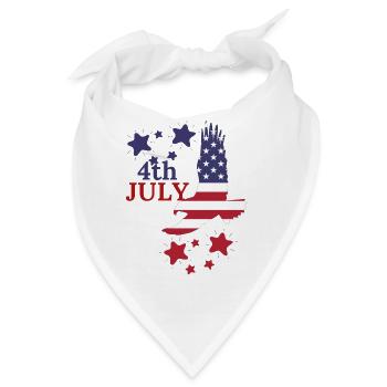 4. JULI TAG INDEPENDENCE - Bandana - Weiß - Vorne