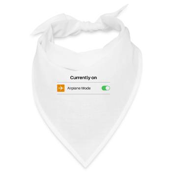 Airplane Mode - Chill Design - Flugmodus - Bandana - Weiß - Vorne