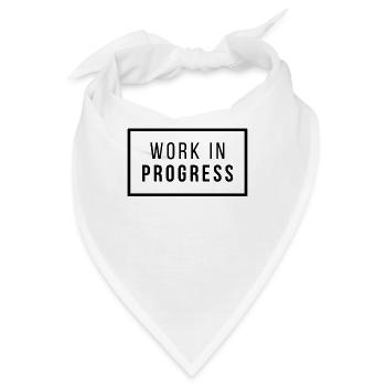 In Arbeit - Bandana - Weiß - Vorne