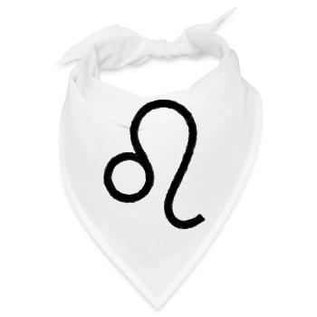 LEO-SYMBOL IM ÖL - Bandana - Weiß - Vorne