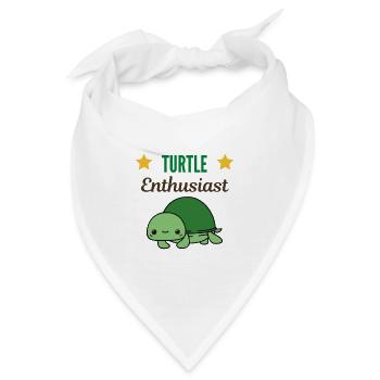 Schildkröten-Enthusiast - Bandana - Weiß - Vorne