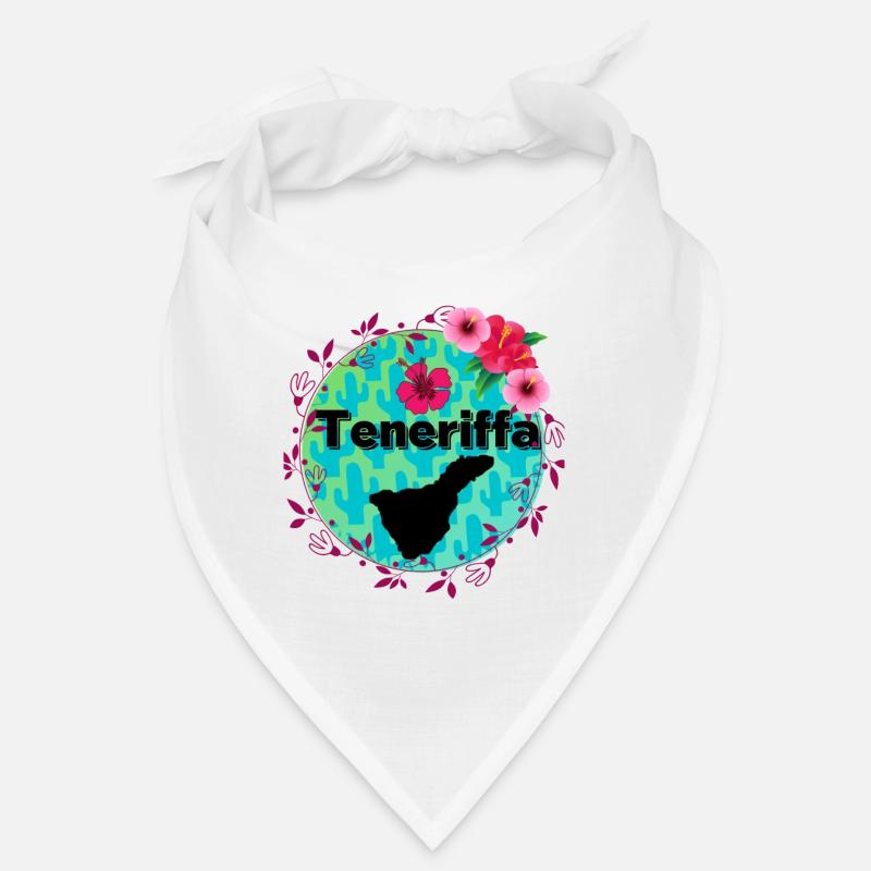 Teneriffa flowers - Bandana - Weiß