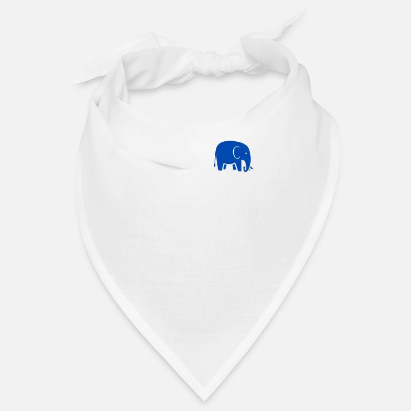 Elephant bleu - bleu éléphant Bandana