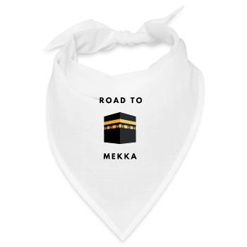 ROAD TO MEKKA ALLAH ISLAM - Bandana - Weiß - Vorne