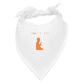 Islam Hmdl ALLAH KORAN PRAY - Bandana - Weiß - Vorne