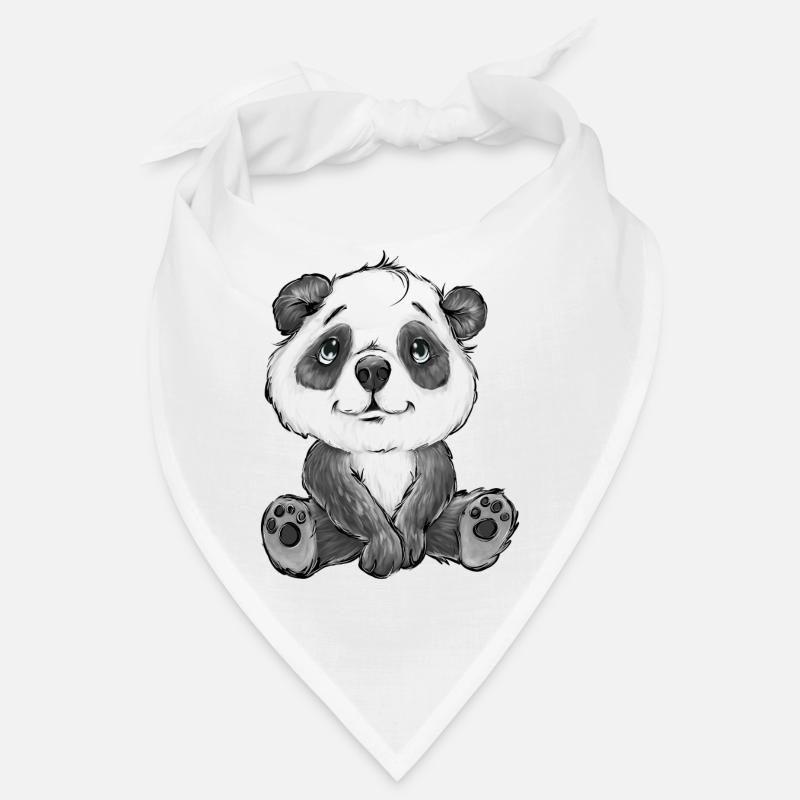 PANDA - Bandana - Weiß