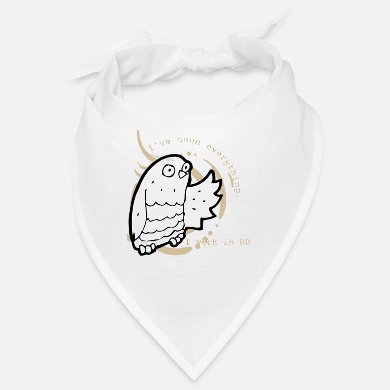 Eule braun - I work in HR Bandana