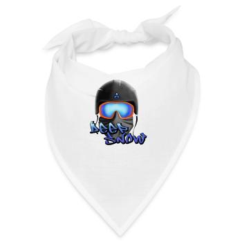 Deep Snow Snowboard Graffiti Helm - Bandana - Weiß - Vorne