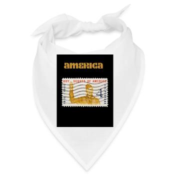 america america - Bandana - Weiß - Vorne