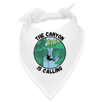 Canyoning Canyon is Calling Abseilen Outdoor Fun - Bandana - Weiß - Vorne