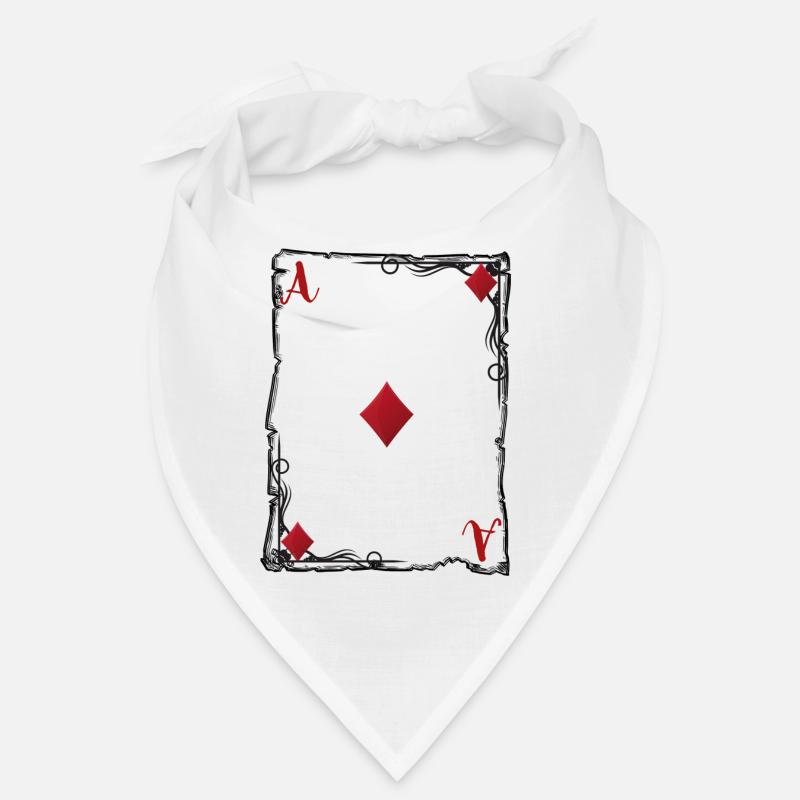 L'as de carreau. - Bandana - blanc