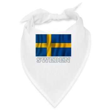 Schweden - Bandana - Weiß - Vorne