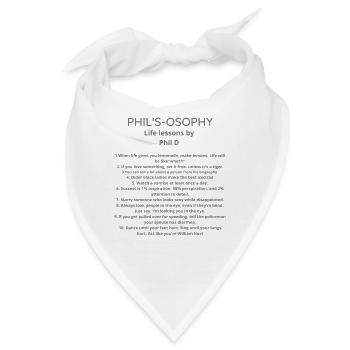 PHIL S OSOPHY phil d - Bandana - Weiß - Vorne