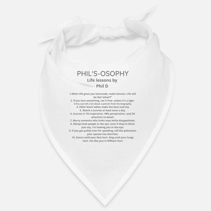 PHIL S OSOPHY phil d - Bandana - Weiß