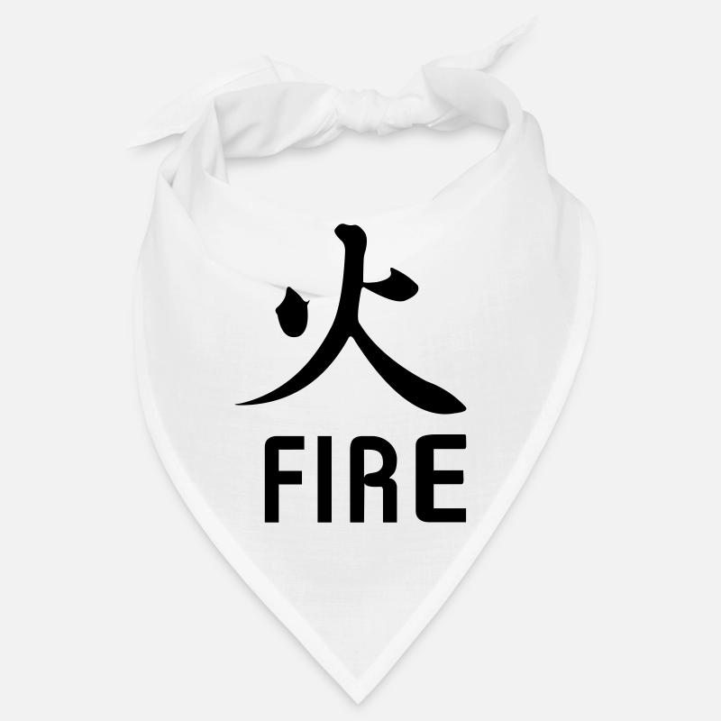 Fire kanji with text Bandana