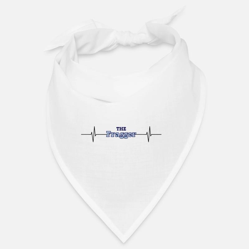 Design « The Fragger » - Bandana - blanc