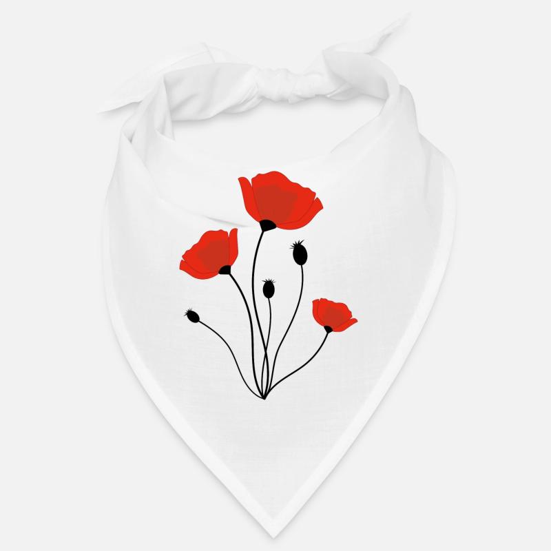 Coquelicot - Bandana - blanc