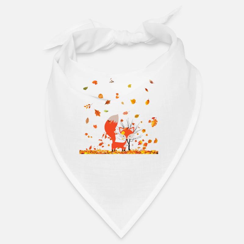 Herbst - Bandana - Weiß