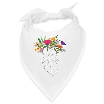 heart - Bandana - Weiß - Vorne