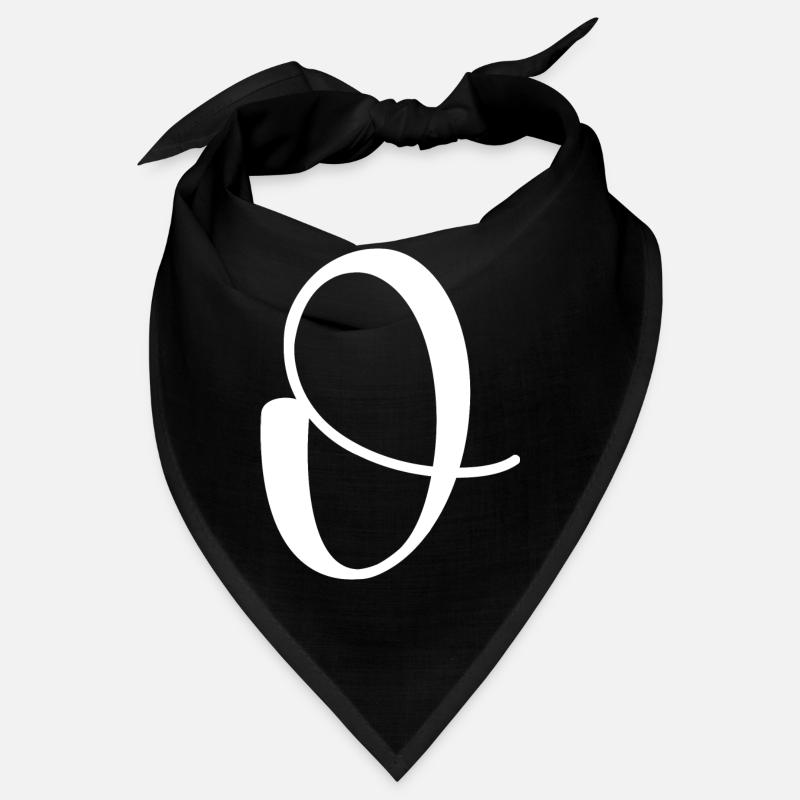 Calligraphy, initial O Bandana
