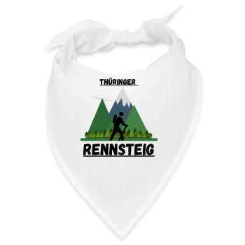 Rennsteig Thüringen Wandern Berge thüringer Wald - Bandana - Weiß - Vorne