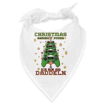 Weihnachten Gaming - Bandana - Weiß - Vorne