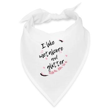metalcore and glitter - Bandana - Weiß - Vorne