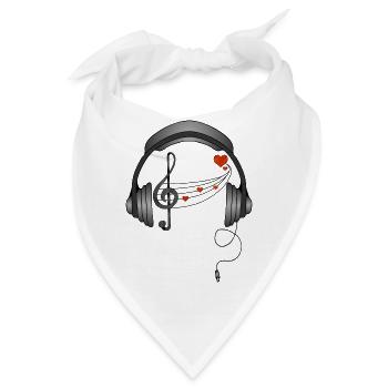 Kopfhörer - Bandana - Weiß - Vorne