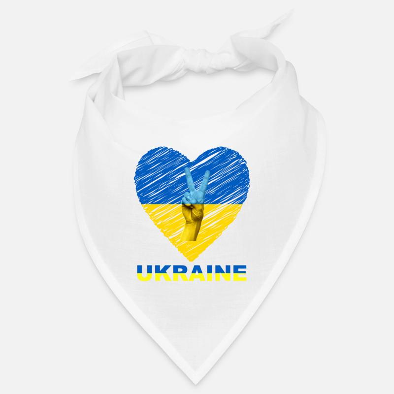 Ukraine Herz Bandana