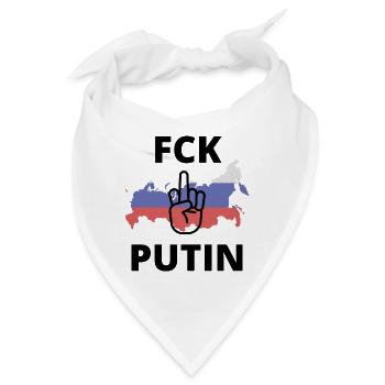 FCK PTN - Bandana - Weiß - Vorne