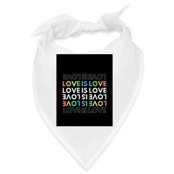 Love is Love - Bandana - Weiß - Vorne