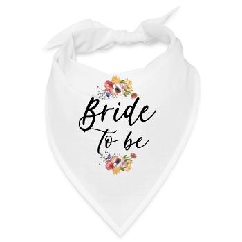 Braut Hochzeit Verlobung - Bandana - Weiß - Vorne