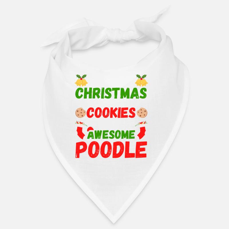 Biscuits caniches de Noël Bandana