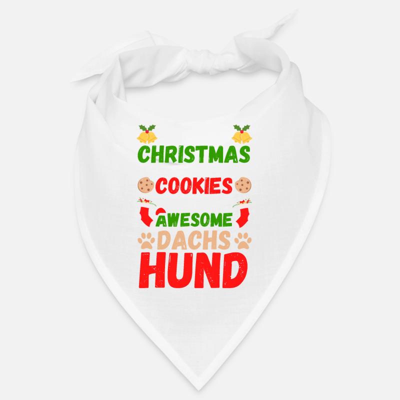 Biscuits teckels de Noël Bandana