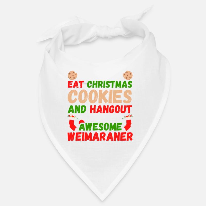 Biscuits Weimaraner de Noël Bandana