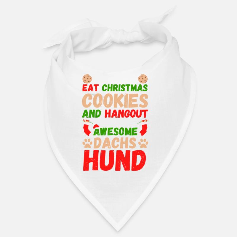 Biscuits teckels de Noël Bandana