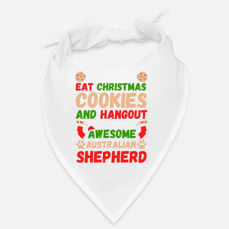 Christmas Australian Shepherd Cookies Bandana