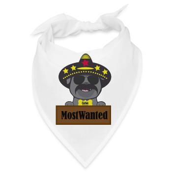 Most wanted - Bandana - Weiß - Vorne