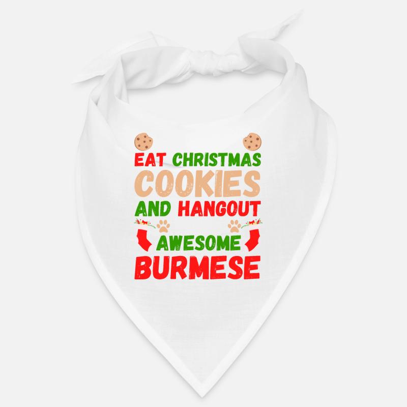 Biscuits de chat de Noël Birmanie Bandana