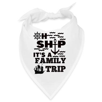 Family ship trip - Bandana - Weiß - Vorne