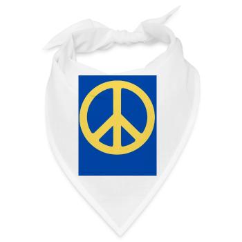Frieden - Bandana - Weiß - Vorne