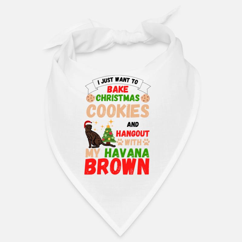 Noël La Havane chat cuisson biscuits avec chat Bandana