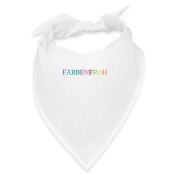 Farbenfroh - Bandana - Weiß - Vorne
