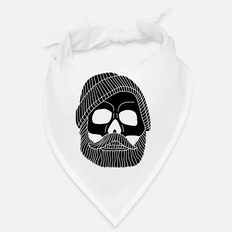 Crâne de marin pêcheur noir Bandana