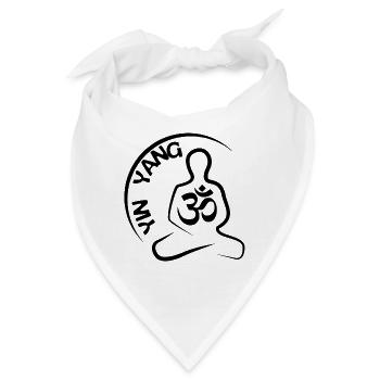 Yin Yang - Bandana - Weiß - Vorne