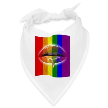 Aufrichtige und wahre LGBT-Liebe - Bandana - Weiß - Vorne