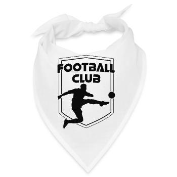 FC Wappen Schwarz - Bandana - Weiß - Vorne
