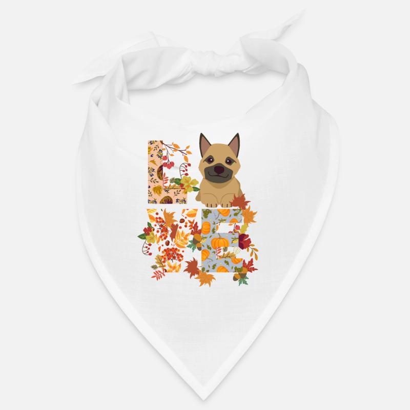 Deutscher Schäferhund Herbst Dankbar Liebe Bandana